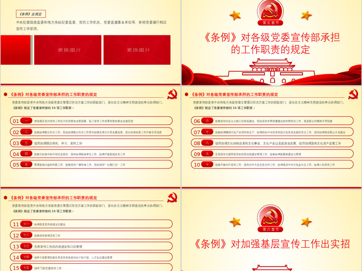 原创学习解读中国共产党宣传工作条例PPT模板-版权可商用 原创学习解读中国共产党宣传工作条例PPT模板-版权可商用