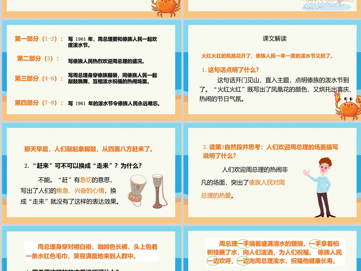 2022难忘的泼水节课文第17课小学二年级语文上册部编人教版教学课件PPT