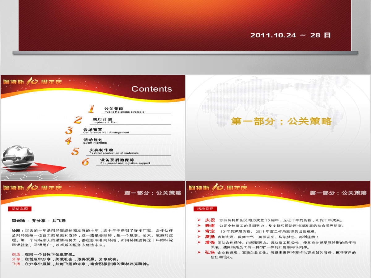 周年庆 PPT模板图片 周年庆 PPT模板图片