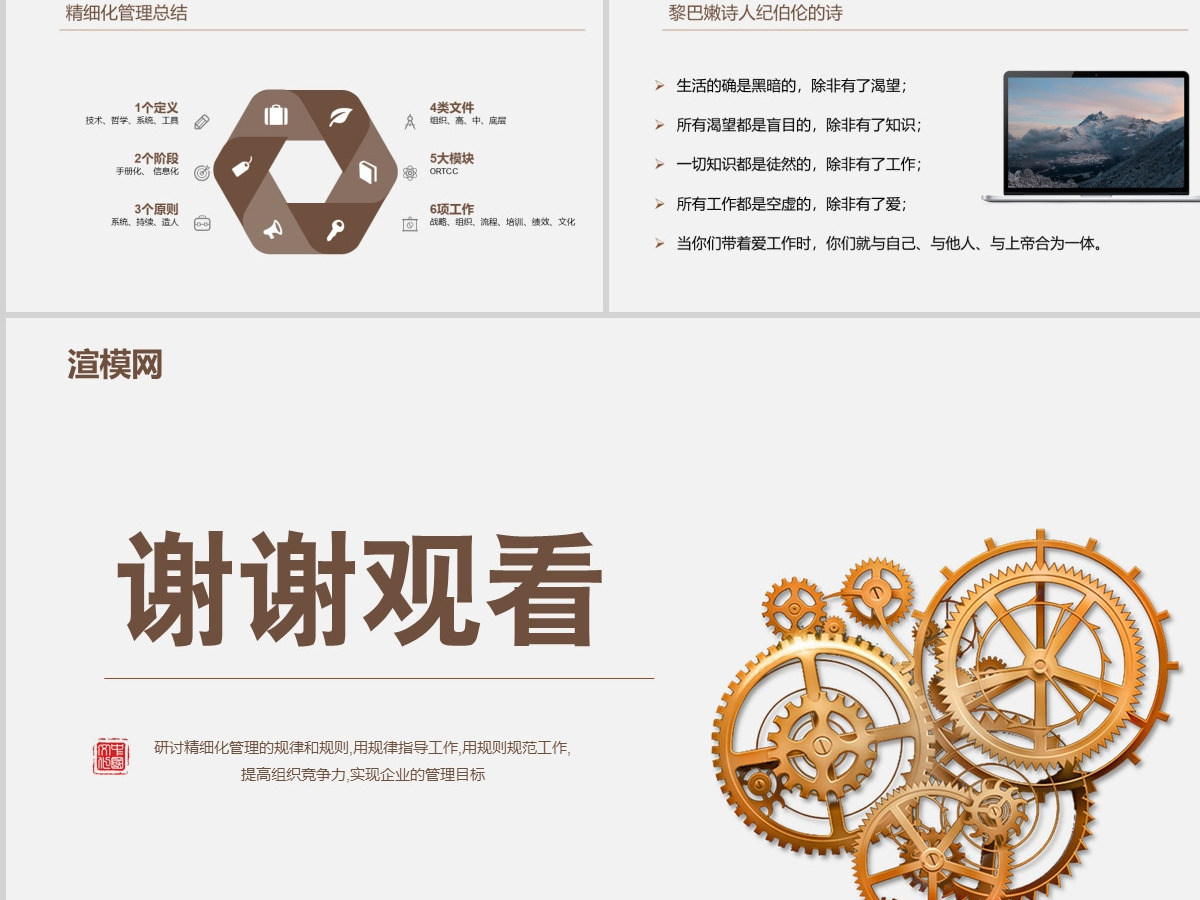 精细化管理培训企业文化动态PPT模板 精细化管理培训企业文化动态PPT模板