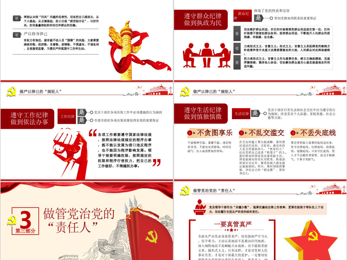 党员领导干部要争做四种人全面从严治党课ppt 党员领导干部要争做四种人全面从严治党课ppt
