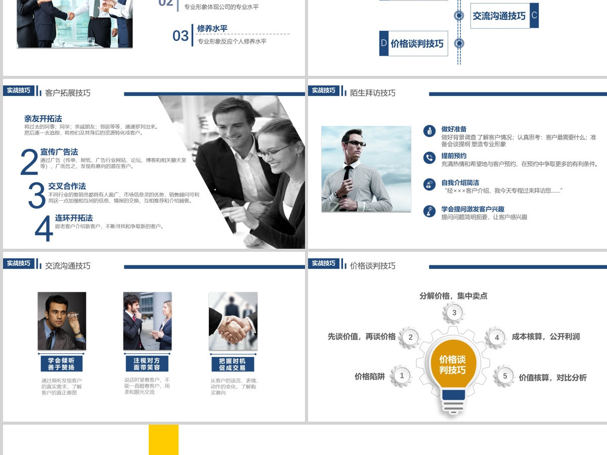 简约员工入职培训销售技能培训PPT模板 简约员工入职培训销售技能培训PPT模板