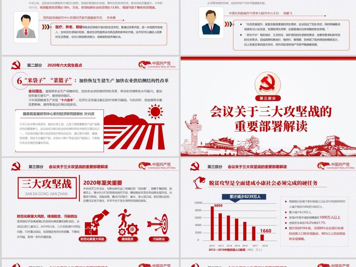 2020中央经济工作会议内容解读党政党建党课PPT课件