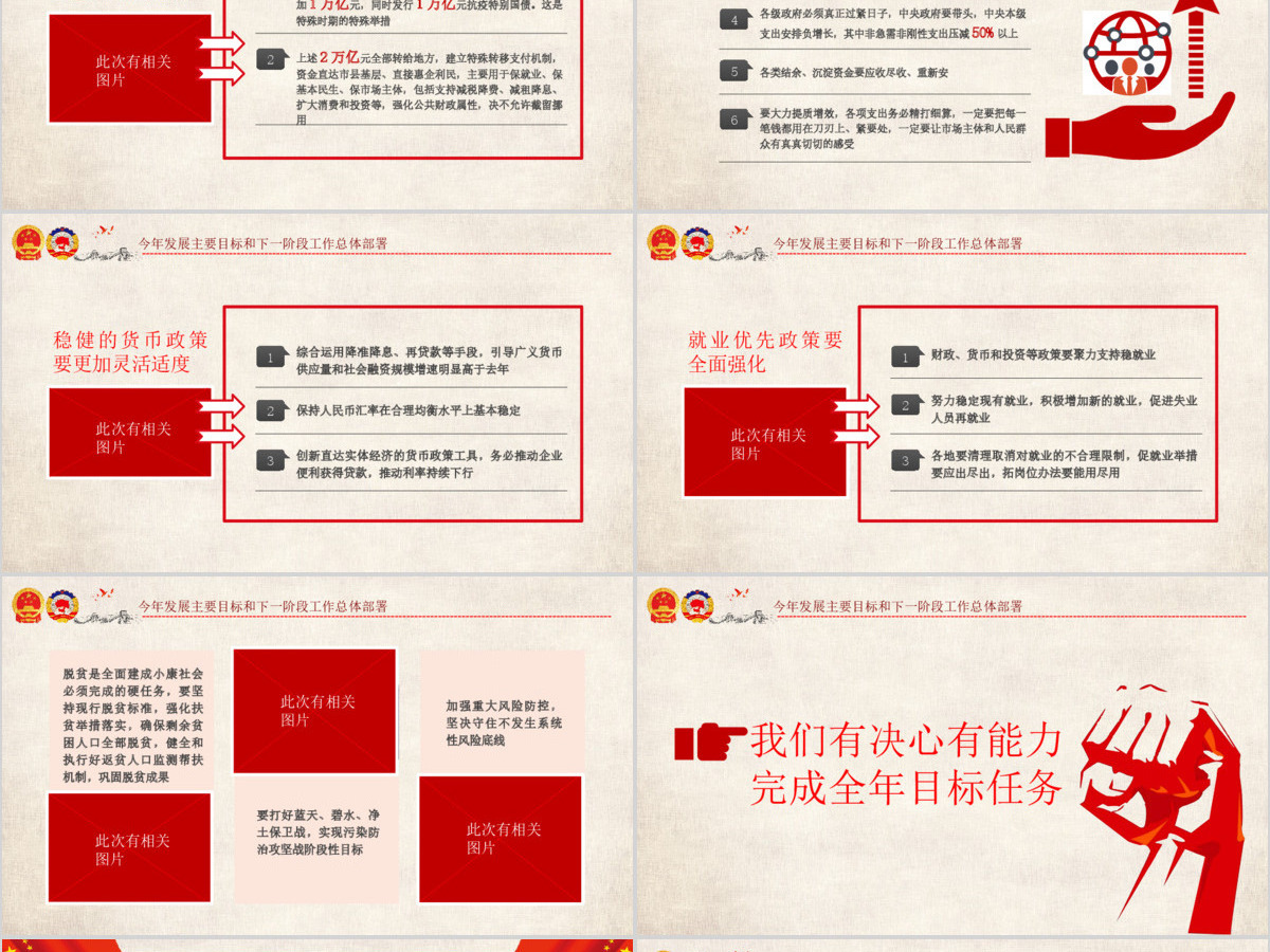 2020全国两会政府工作报告解读PPT
