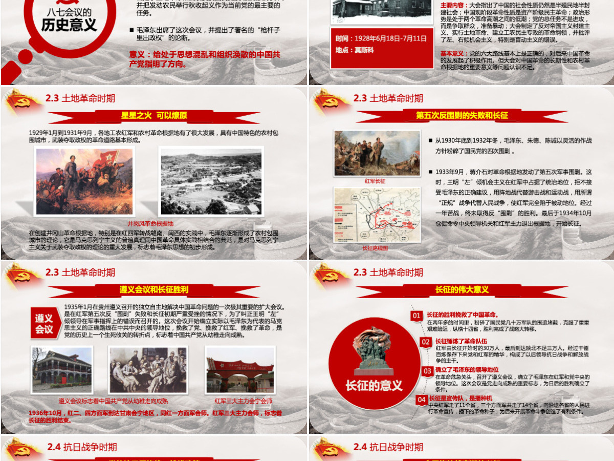 七一建党100周年中国共产党党史教育PPT-含讲稿
