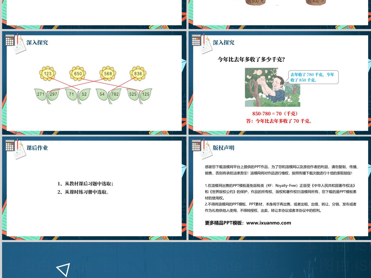 人教版三年级数学上册:第二章《万以内的加法和减法(一)》课件PPT模板-含教案 人教版三年级数学上册:第二章《万以内的加法和减法(一)》课件PPT模板-含教案