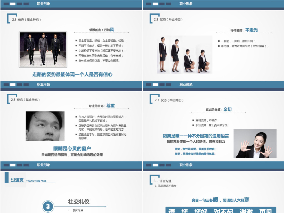 商务礼仪培训知识ppt模板幻灯片 商务礼仪培训知识ppt模板幻灯片