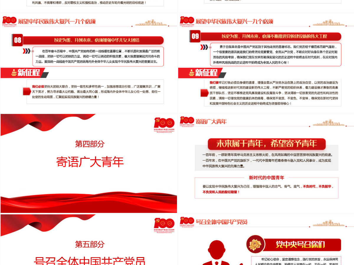 2021庆祝中国共产党成立100周年大会上的重要讲话精神学习PPT党史学习教育专题辅导党课课件-含讲稿 2021庆祝中国共产党成立100周年大会上的重要讲话精神学习PPT党史学习教育专题辅导党课课件-含讲稿