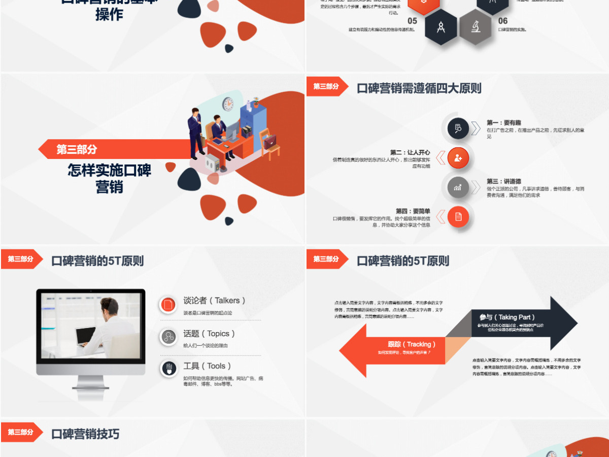 原创商务企业品牌营销口碑营销销售技巧团队管理