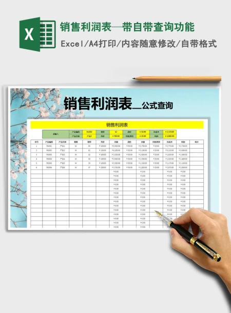 2021年销售利润表—带自带查询功能 2021年销售利润表—带自带查询功能