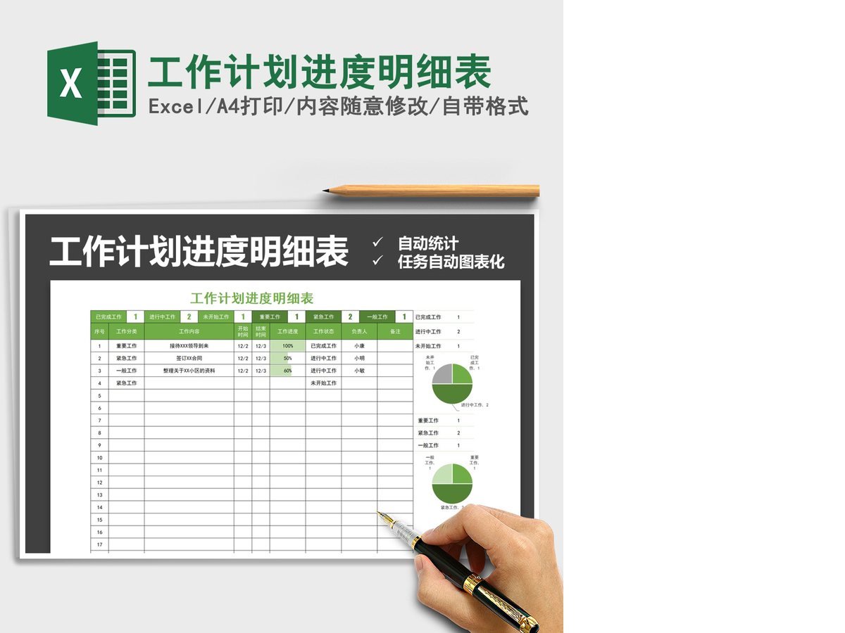 2021年工作计划进度明细表