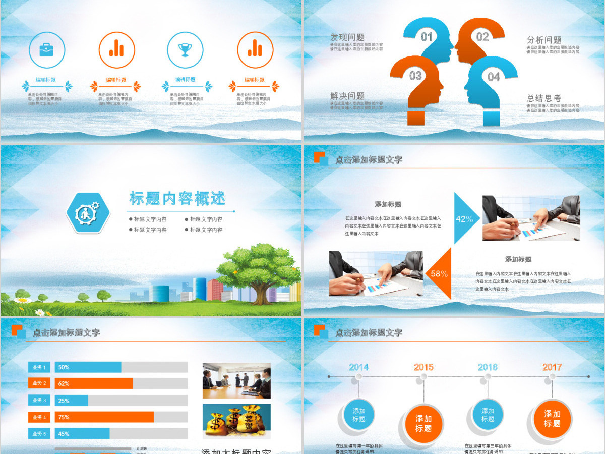 碧桂园房产森林城市会议总结通用动态ppt