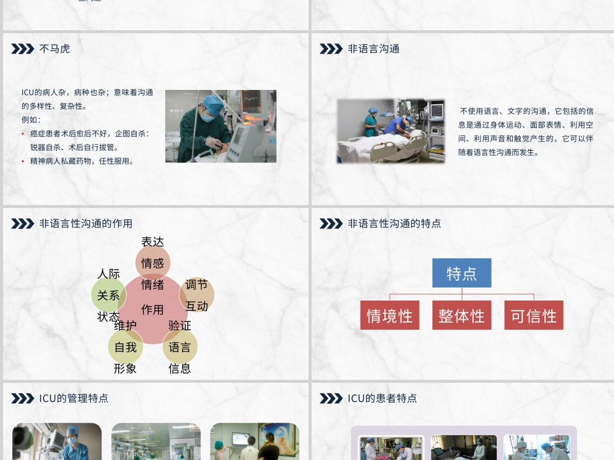 蓝色简约医患沟通技巧PPT