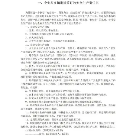 71个岗位安全生产责任书-141页