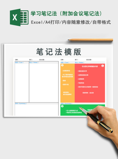 2021年学习笔记法（附加会议笔记法)