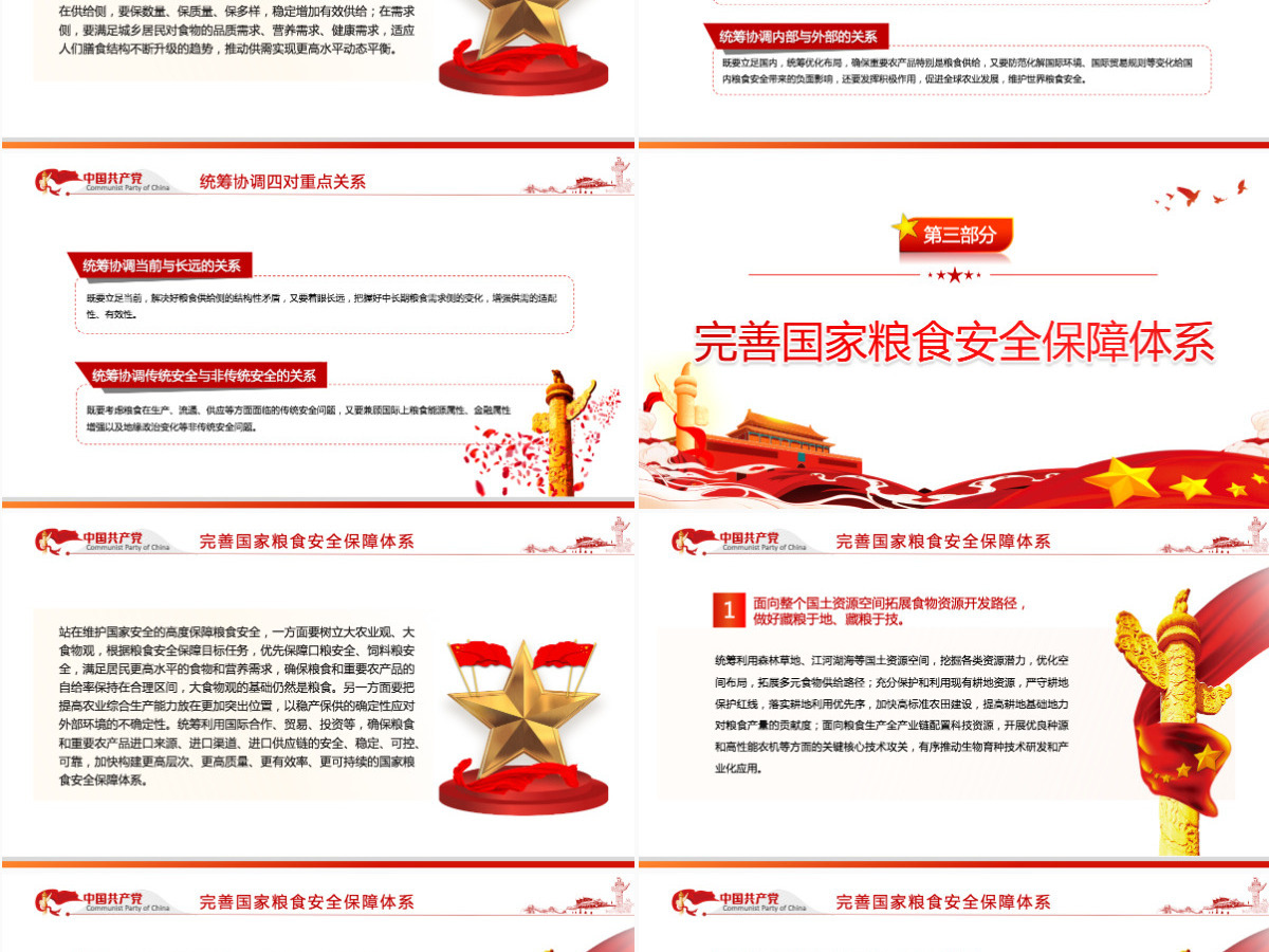从维护国家安全高度保障粮食安全党政风党员干部学习教育专题党课课件PPT-含讲稿