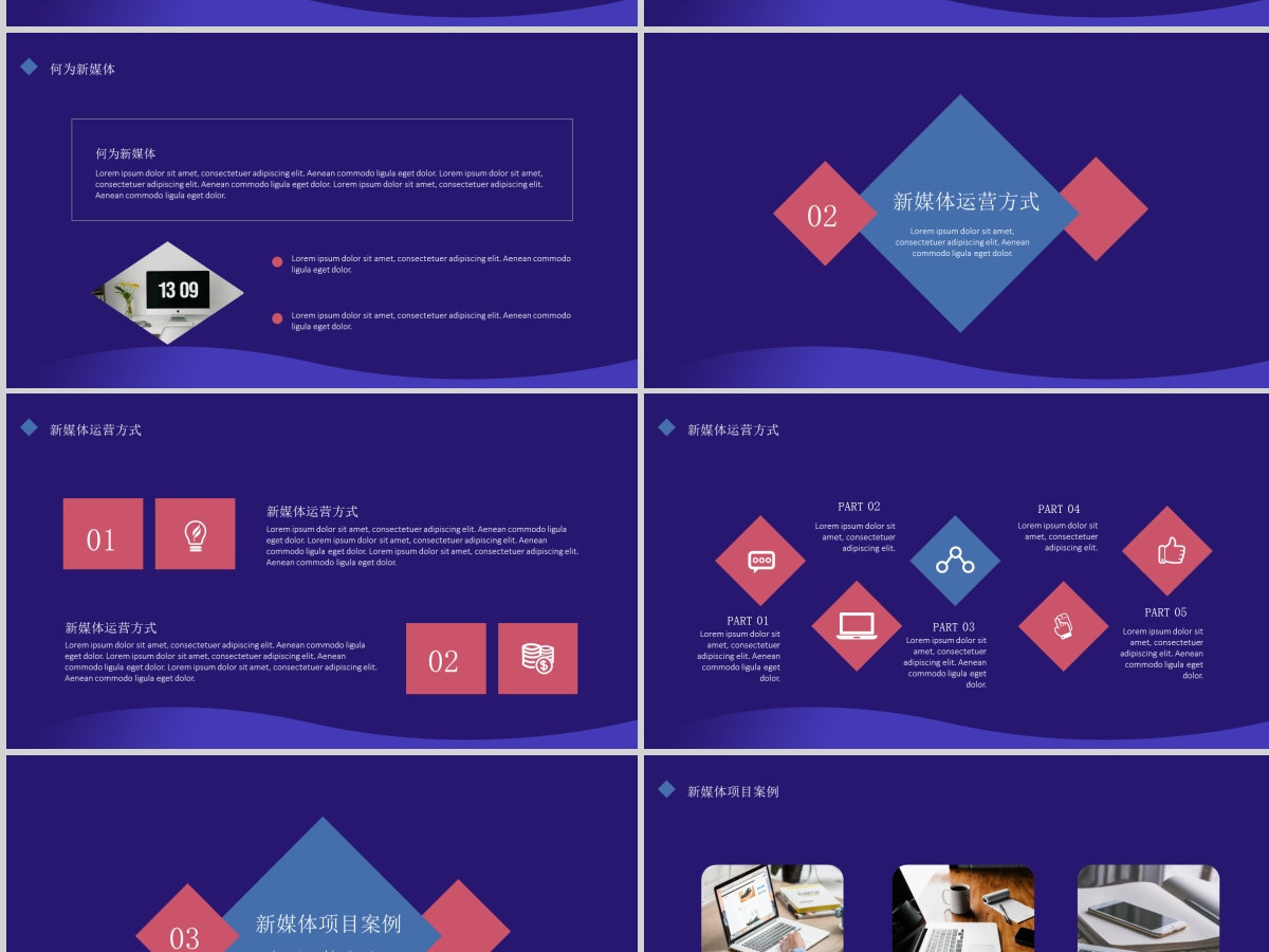 新媒体运营短视频推广运营通用ppt