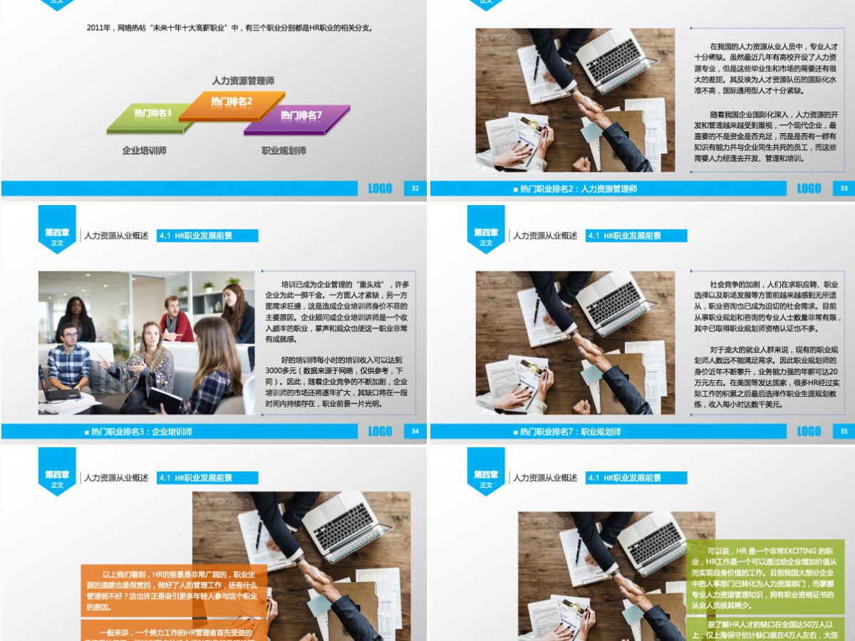 静态人力资源简洁PPT模版 静态人力资源简洁PPT模版