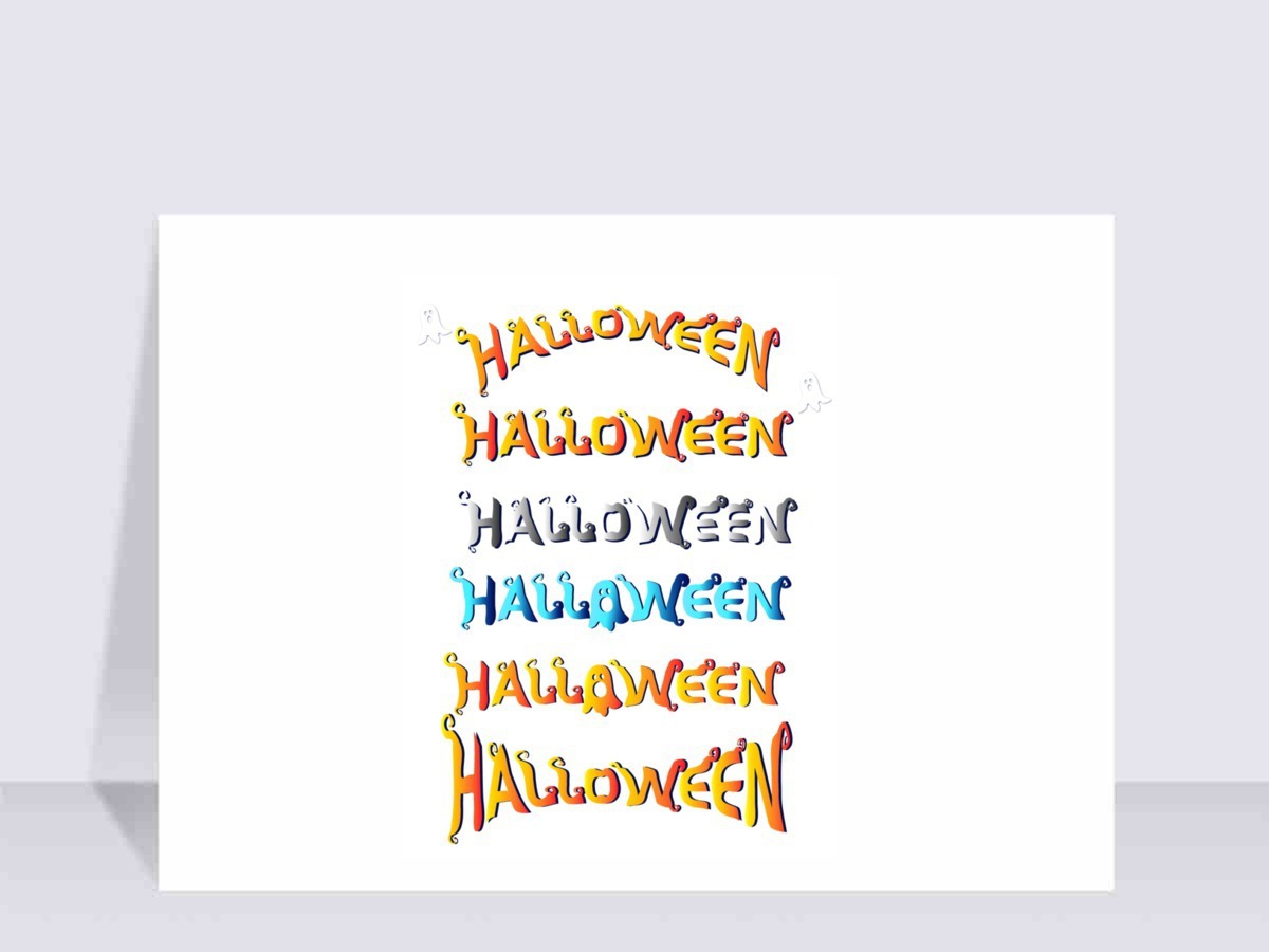 万圣节字体万圣节狂欢派HALLOWEEN