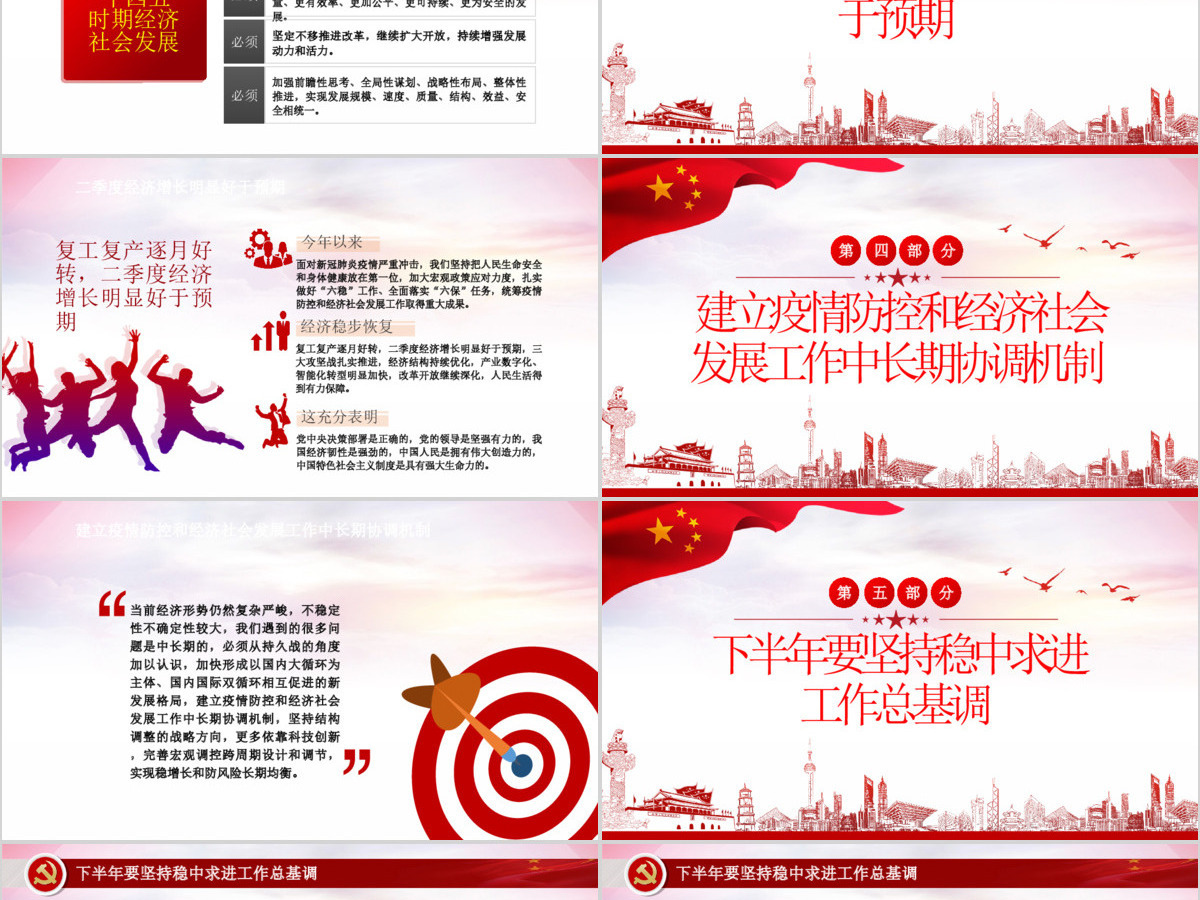 红色大气中共中央政治局会议下半年经济工作怎么干党课ppt 红色大气中共中央政治局会议下半年经济工作怎么干党课ppt