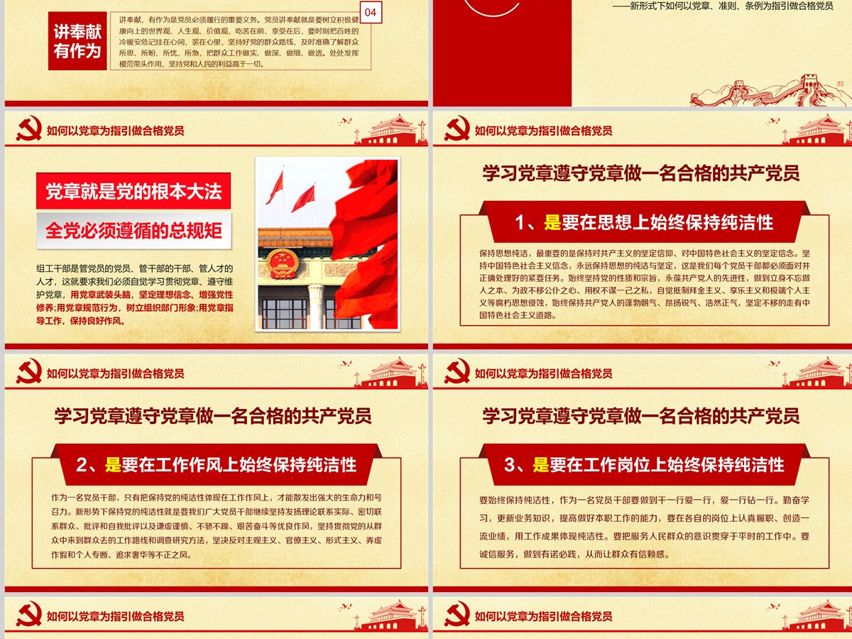 新形式下如何学习党章准则条例做合格党员