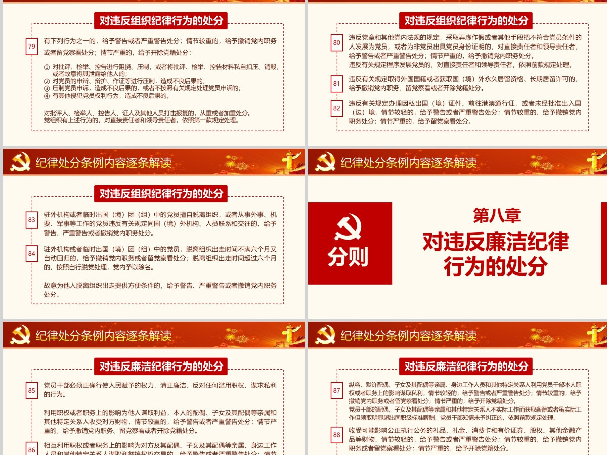 原创精讲新版中国共产党纪律处分条例党课PPT-版权可商用 原创精讲新版中国共产党纪律处分条例党课PPT-版权可商用
