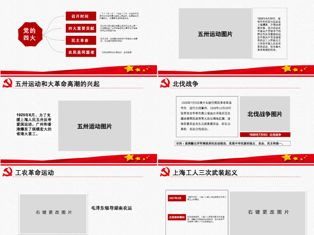 原创中国共产党党史建党100周年党课学习ppt-含讲稿
