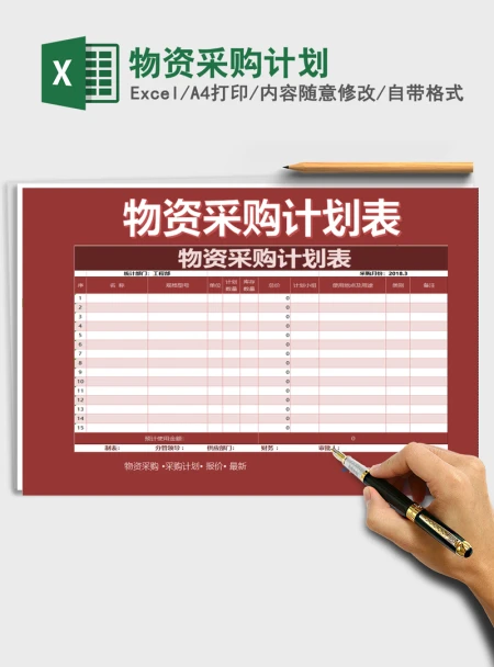 2021年物资采购计划 2021年物资采购计划