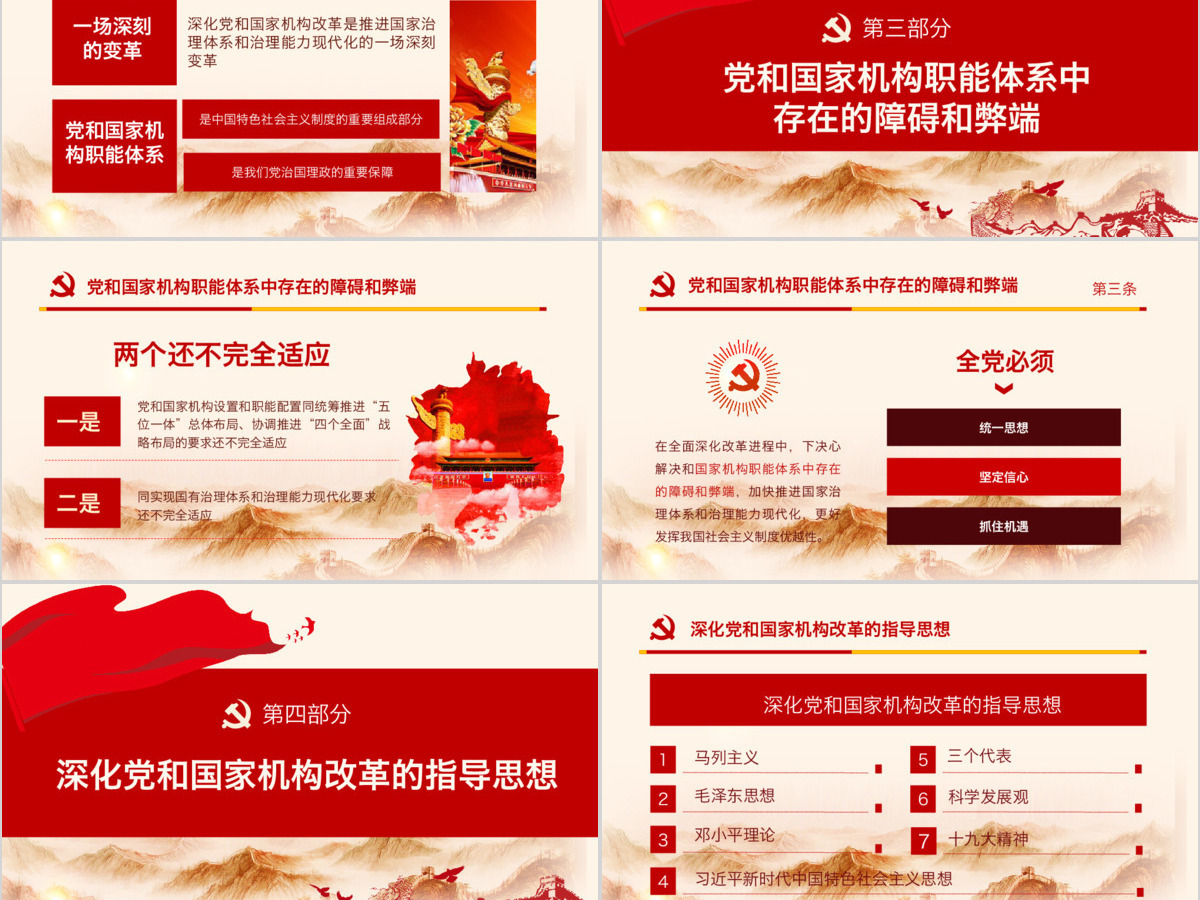 2019十九届三中全会PPT模板