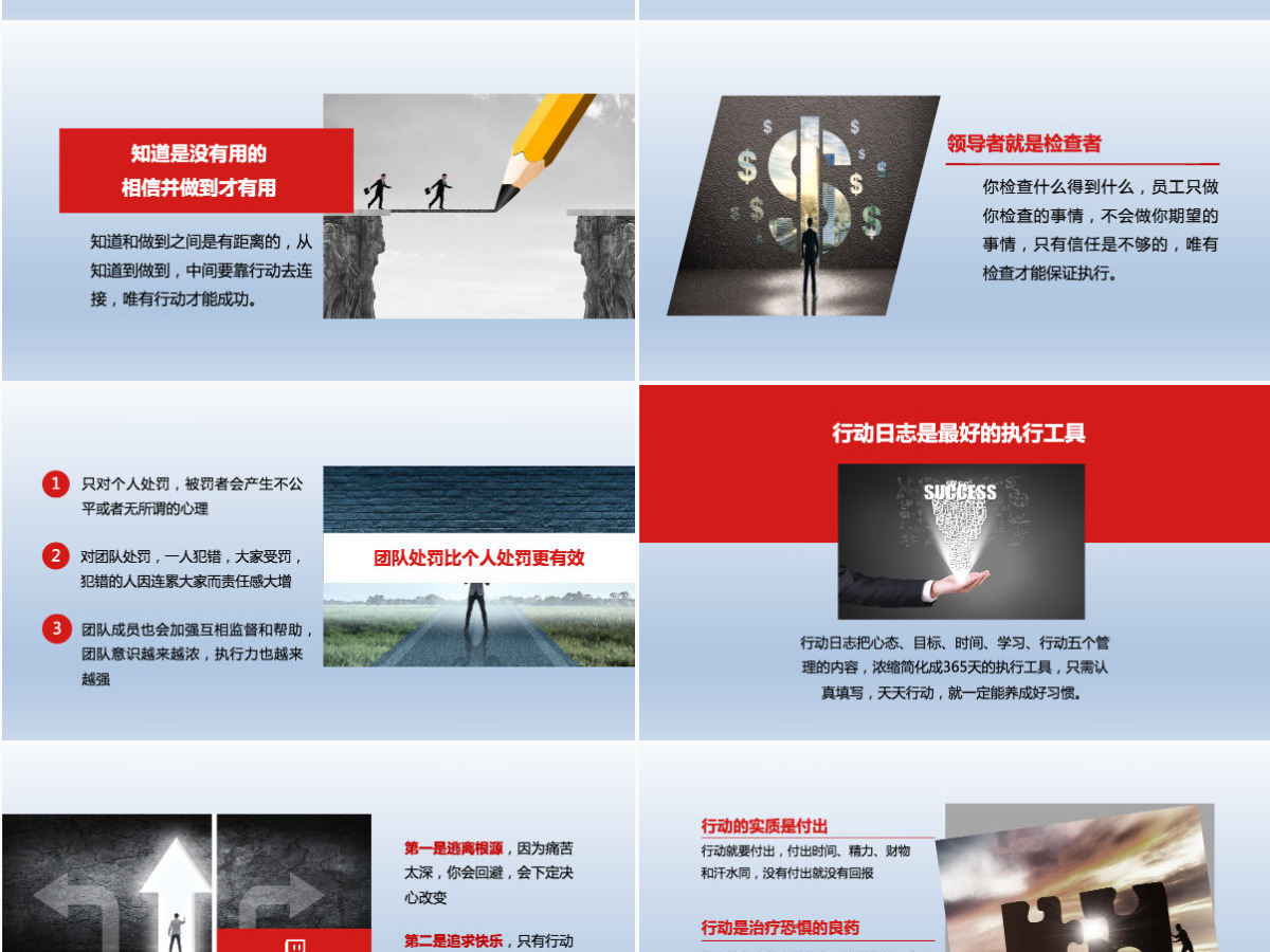 通用行动管理计划PPT模板