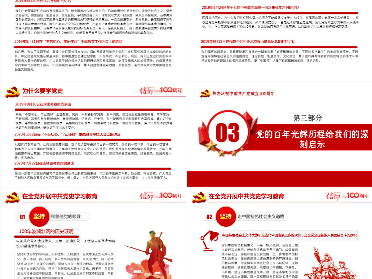 百年恰是风华正茂庆祝建党100周年七一建党节专题党课PPT--含讲稿
