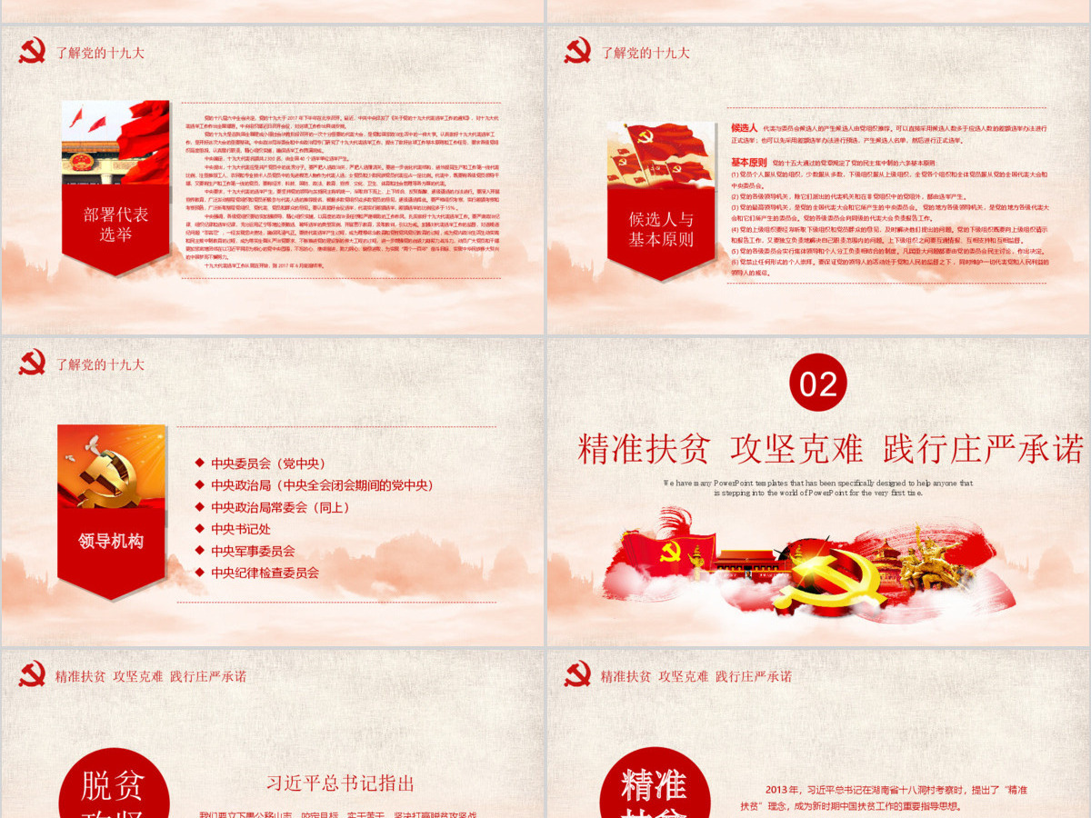喜迎十九大做合格党员PPT模板