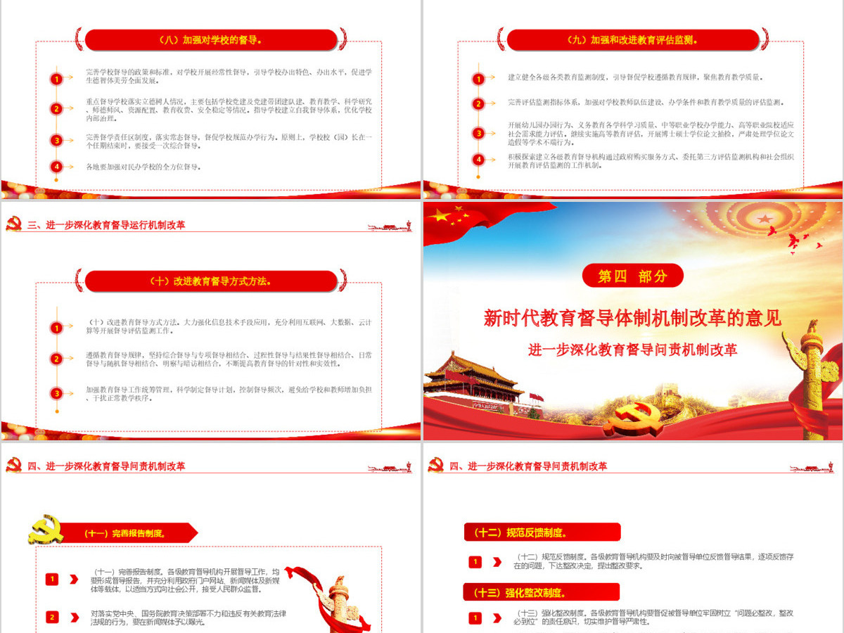 原创关于深化新时代教育督导体制机制改革的意见ppt 原创关于深化新时代教育督导体制机制改革的意见ppt