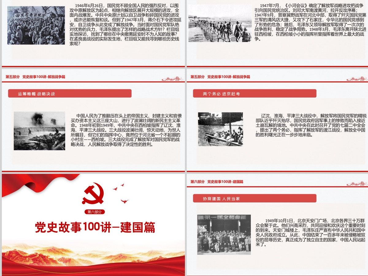 1921-2021党史故事100讲建党100周年七一建党节党史小故事专题党课ppt