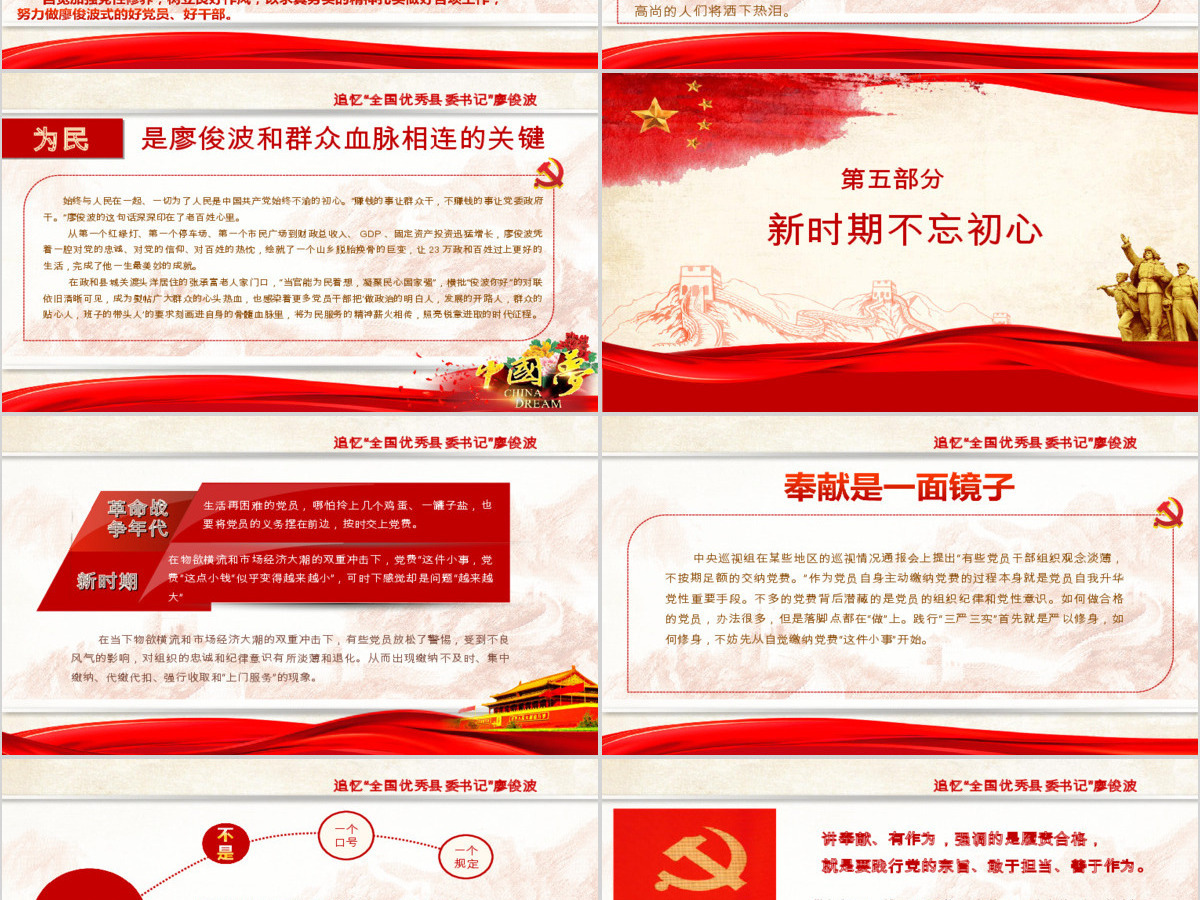 向廖俊波同志学习当合格好干部微党课PPT 向廖俊波同志学习当合格好干部微党课PPT
