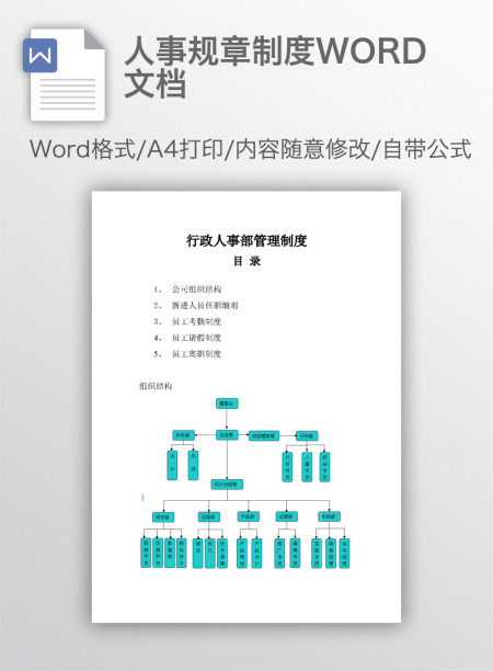人事规章制度WORD文档