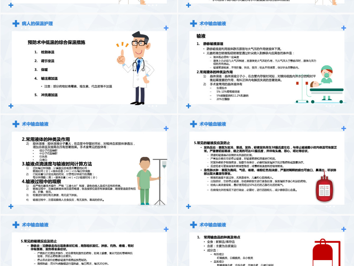 简约清新手术期护理PPT模板