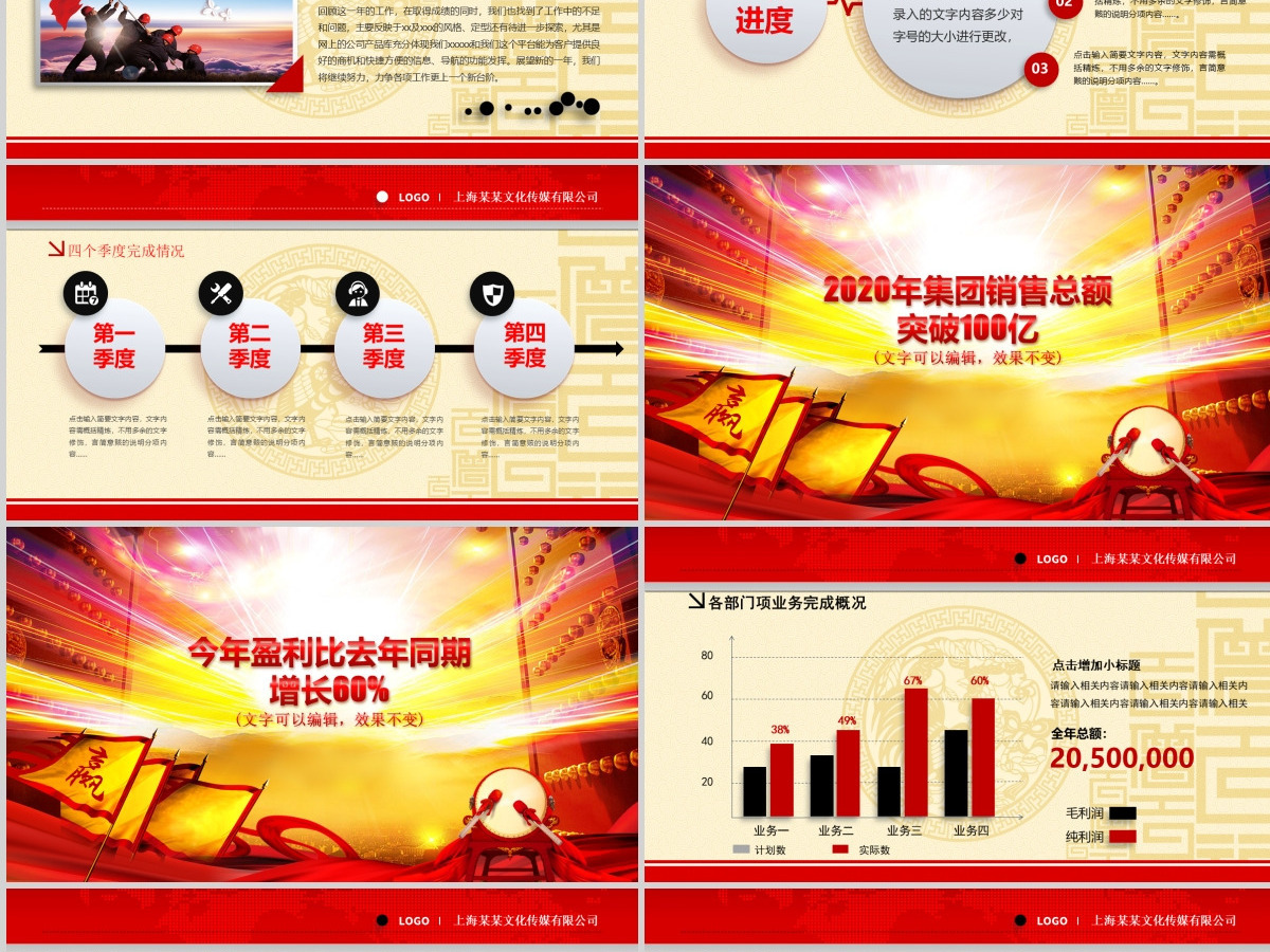 2021鸡年员工誓师动员大会年会PPT