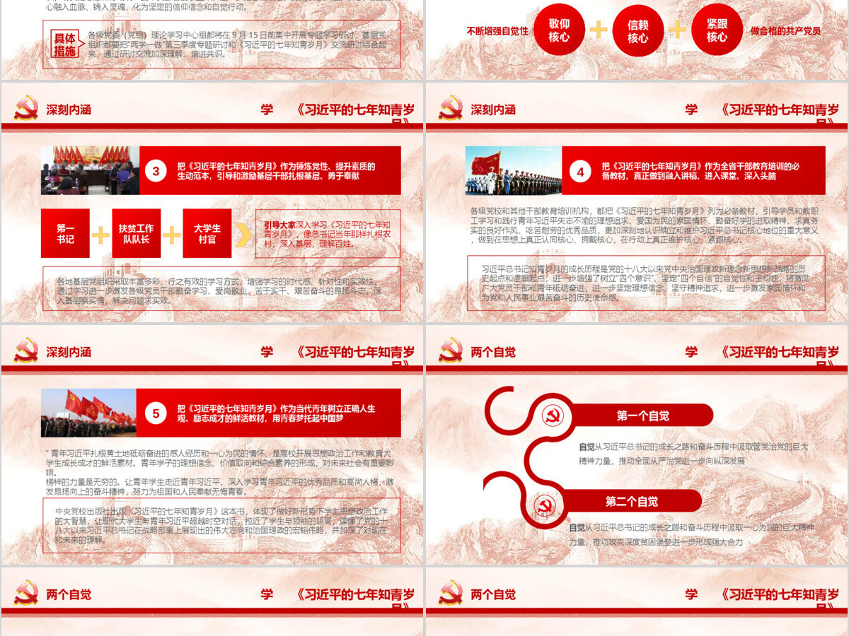 习近平的七年知青岁月PPT模板