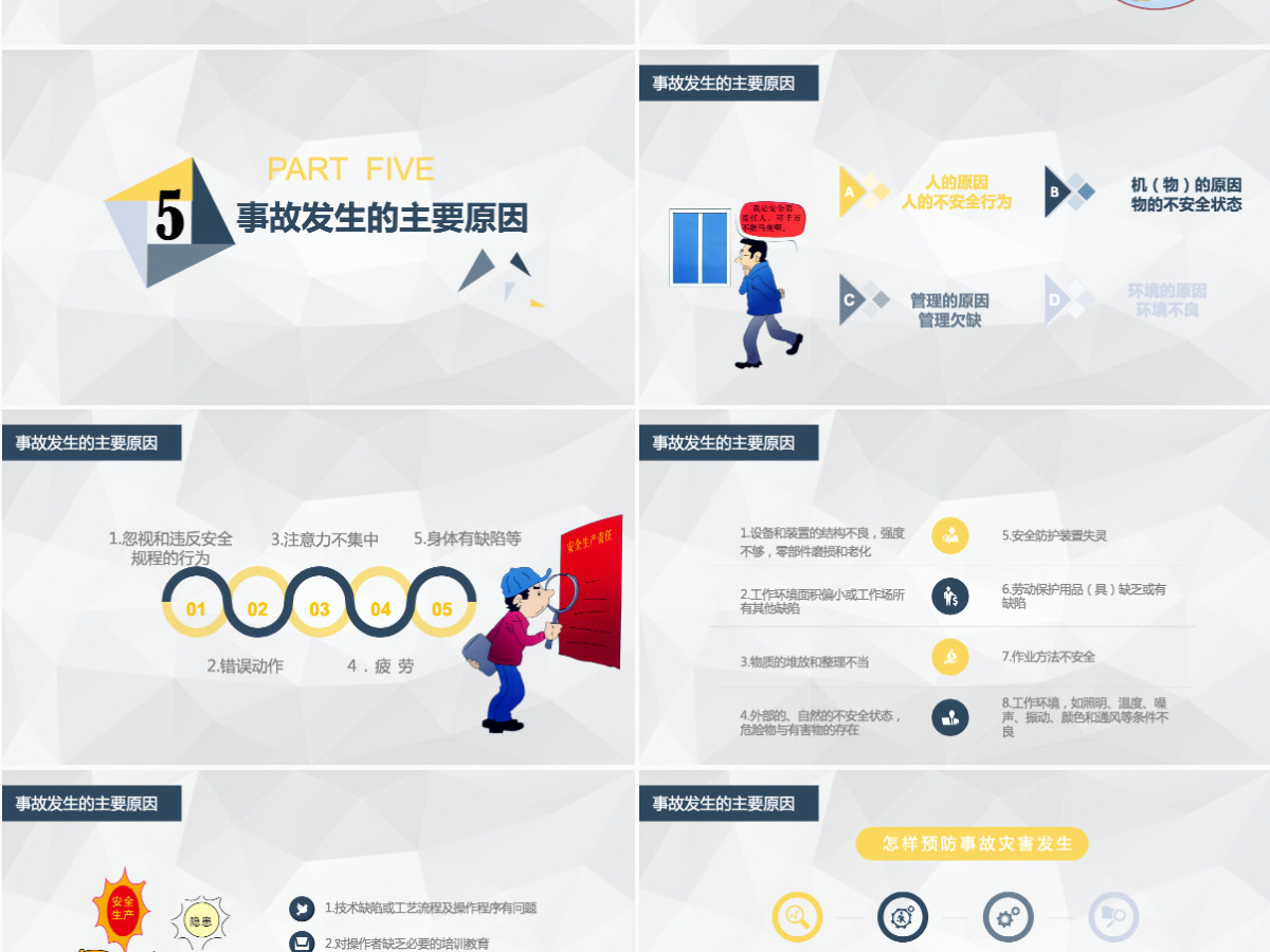 黄色简约菱形企业安全生产培训课件PPT 黄色简约菱形企业安全生产培训课件PPT