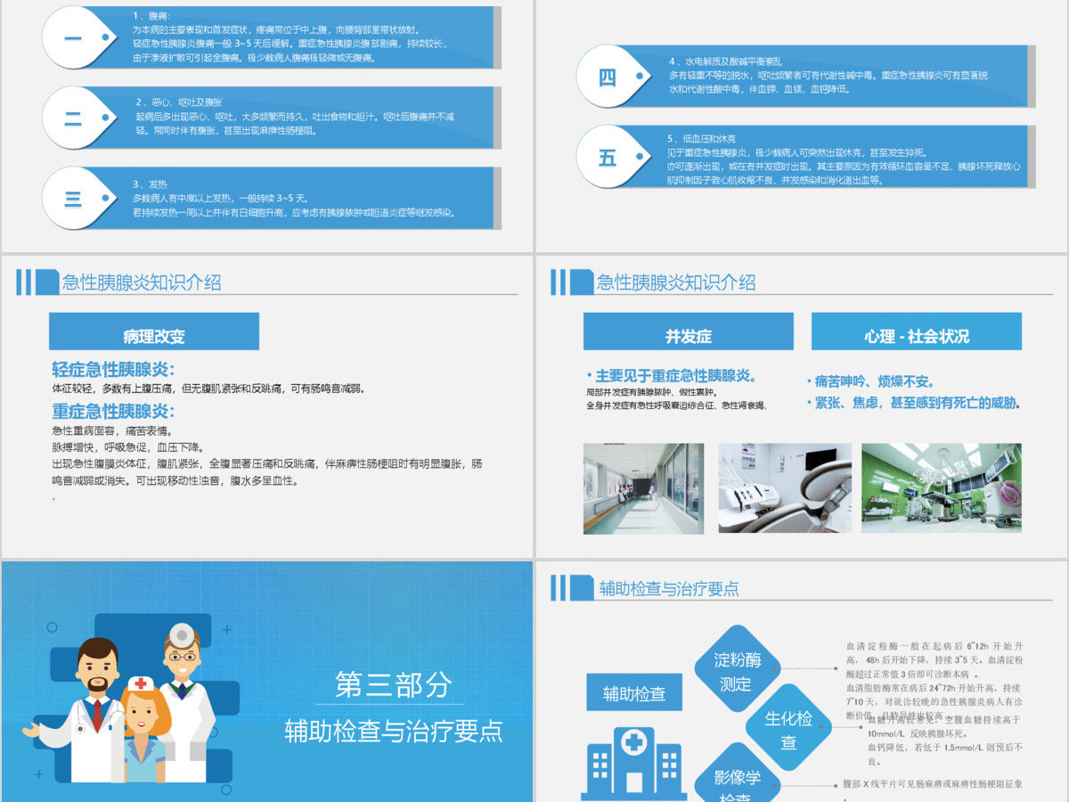 卡通风格急性胰腺炎病人的护理模板 卡通风格急性胰腺炎病人的护理模板