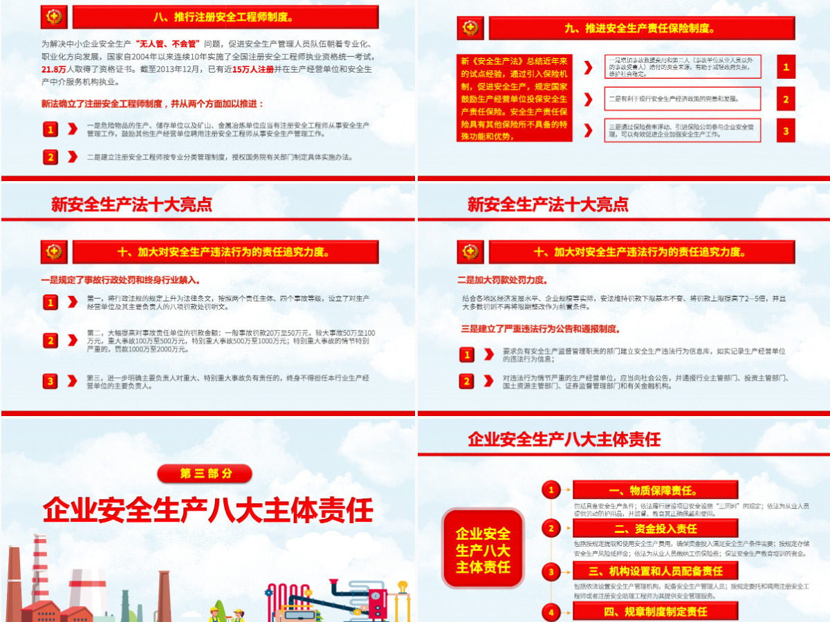 2021安全生产卡通风格安全生产月PPT模板 2021安全生产卡通风格安全生产月PPT模板