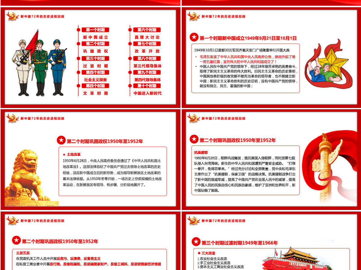 2021新中国史解读庆祝建党100周年学党史专题教育党课PPT模板-含讲稿 2021新中国史解读庆祝建党100周年学党史专题教育党课PPT模板-含讲稿