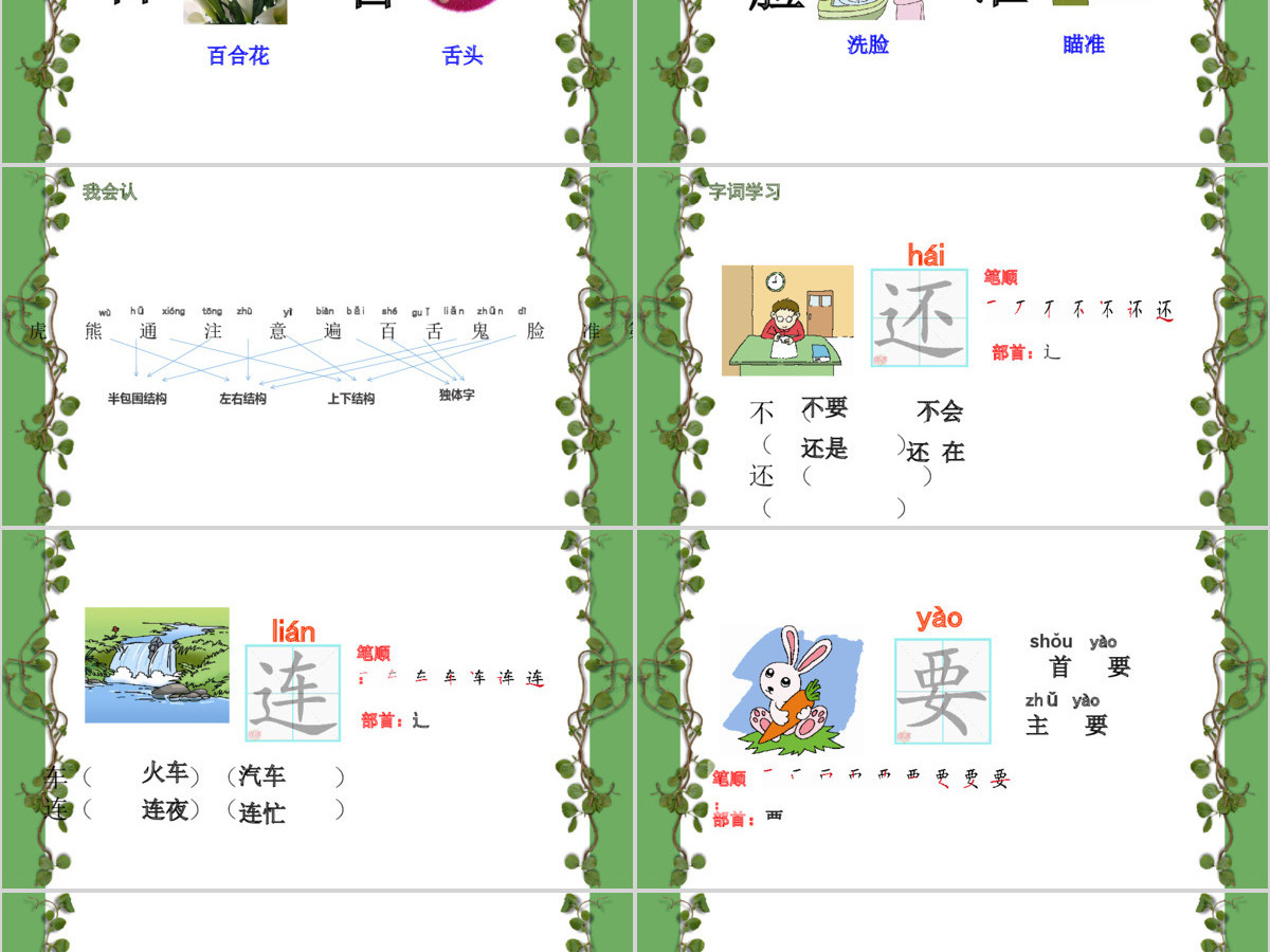 小学一年级语文课件动物王国开大会PPT模板 小学一年级语文课件动物王国开大会PPT模板