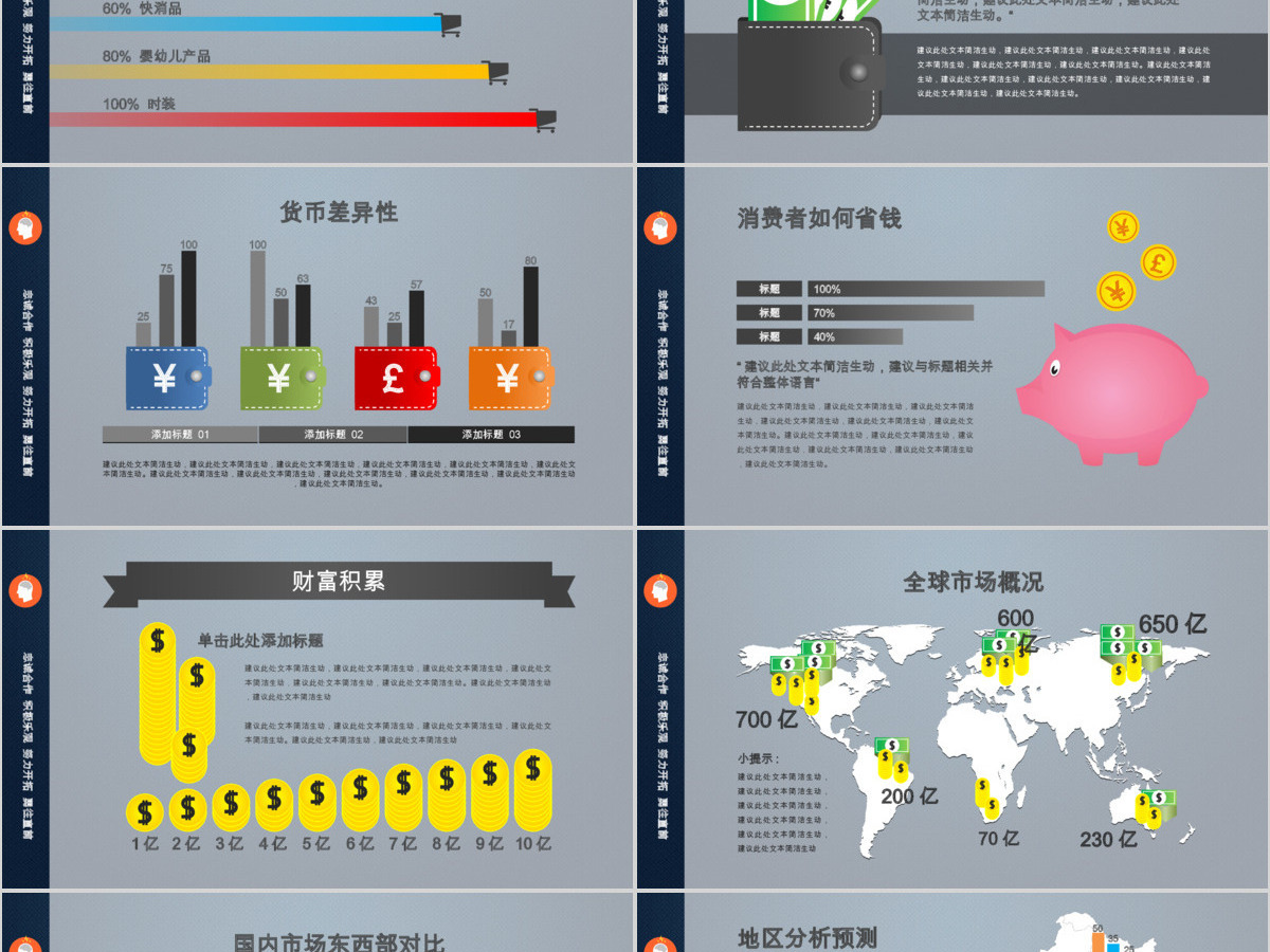 总结汇报商业企业团队介绍销售数据模板