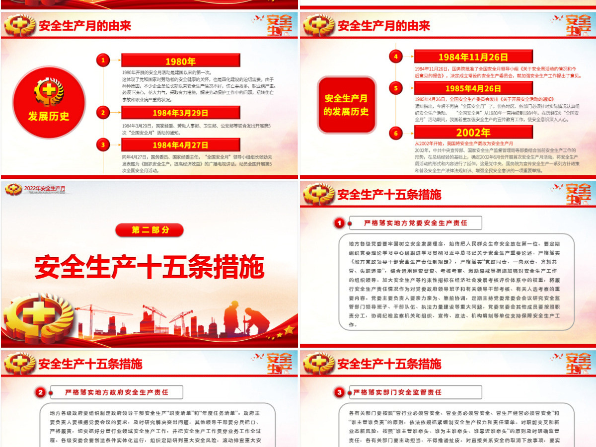 2022年全国安全生产月红色大气遵守安全生产法当好第一责任人课件PPT 2022年全国安全生产月红色大气遵守安全生产法当好第一责任人课件PPT
