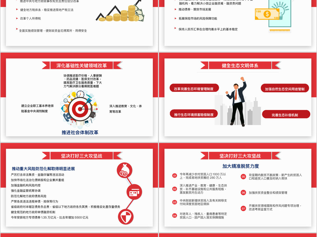 简约创意版2018聚焦两会政府工作报告党政党课党建ppt模板 简约创意版2018聚焦两会政府工作报告党政党课党建ppt模板