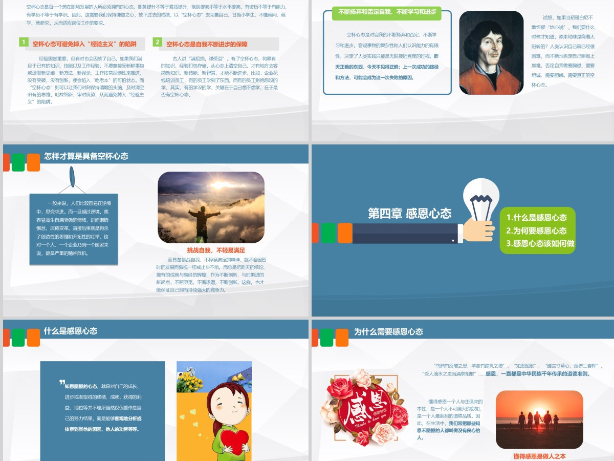 塑造五种心态员工企业文化企业管理培训蓝色ppt模板 塑造五种心态员工企业文化企业管理培训蓝色ppt模板