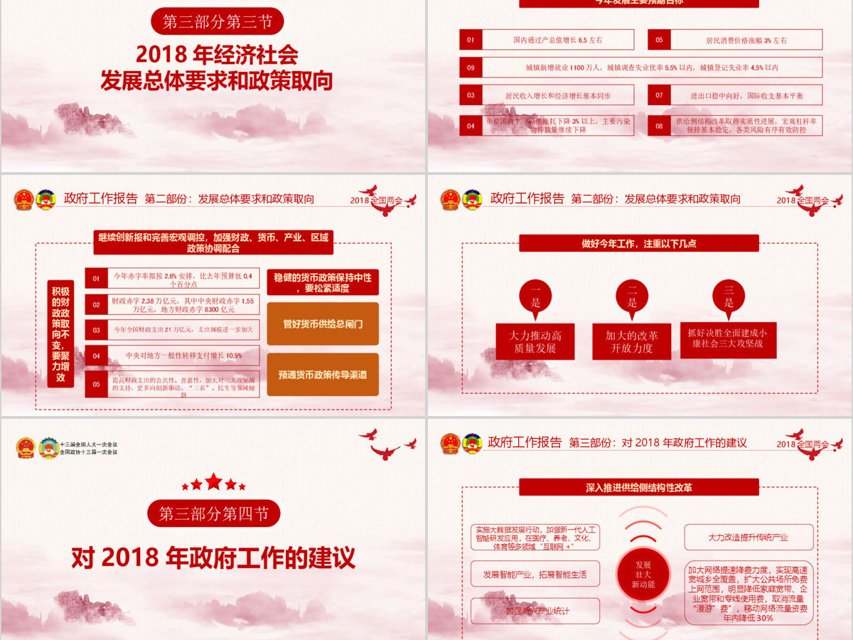 2019十三届三中全会PPT模板 2019十三届三中全会PPT模板