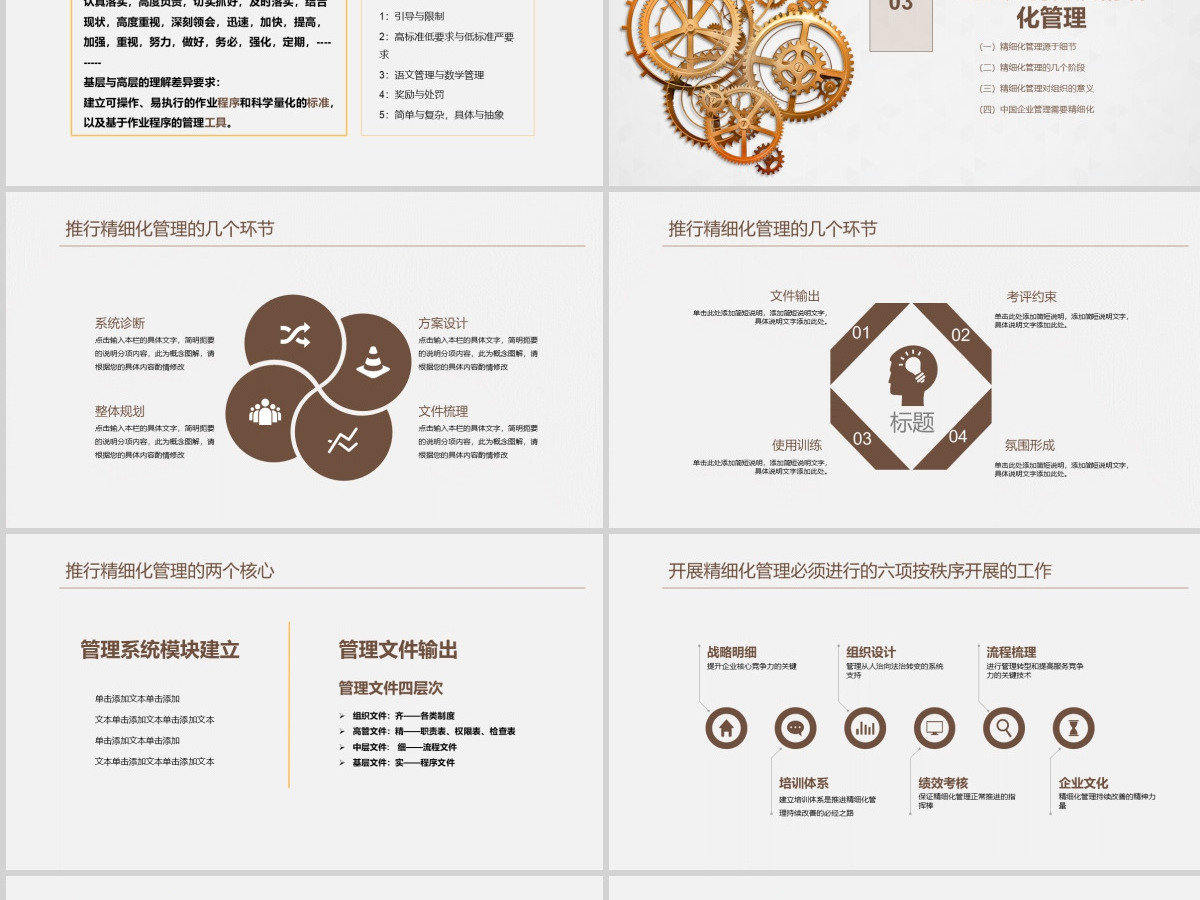 精细化管理培训企业文化动态PPT模板 精细化管理培训企业文化动态PPT模板